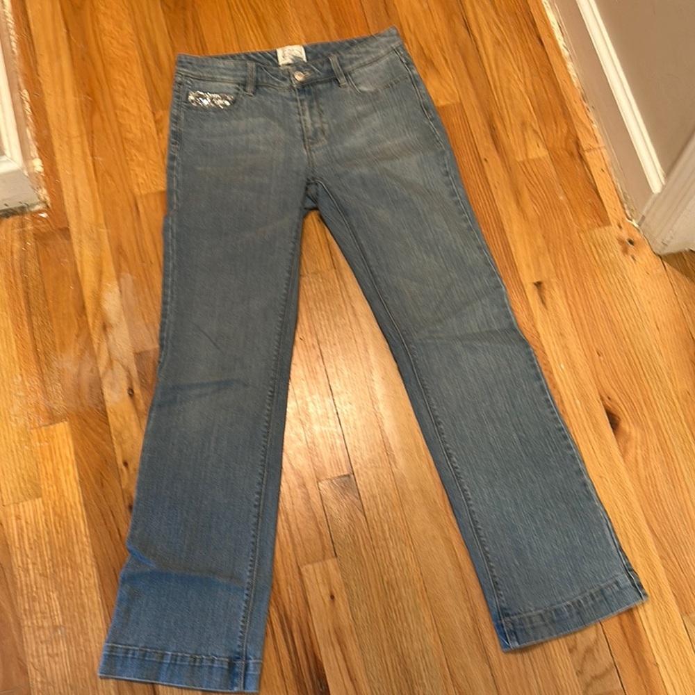 White House Black Market Blue Boot Cut Jeans